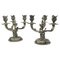 Antique Silver Candlesticks, Set of 2 1