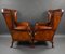 Leather Wing Back Armchair, 1920, Set of 2, Image 5