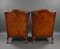 Leather Wing Back Armchair, 1920, Set of 2 4