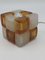 Cube Table Lamp in Albano Poli Pressed Glass from Poliarte, 1970s, Image 3
