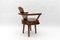 Mid-Century Modern French Wooden Armchair attributed to Pierre Chapo, 1960s 4