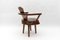 Mid-Century Modern French Wooden Armchair attributed to Pierre Chapo, 1960s, Image 4
