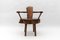 Mid-Century Modern French Wooden Armchair attributed to Pierre Chapo, 1960s 13