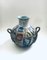 Art Pottery Studio Carved Handle Vase, Spain, 1960s 10