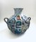 Art Pottery Studio Vase mit geschnitztem Griff, Spanien, 1960er 1