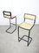 Cantilever Bar Chairs in Cane and Metal, 1970s, Set of 2, Image 3
