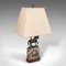 Lampe de Bureau Equine Vintage en Bronze avec Cheval, Angleterre, 1970s 2