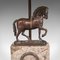 Englische Vintage Pferde Tischlampe aus Bronze mit Pferd, 1970er 9