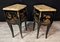 Louis XV Style Bedside Tables in Black Chinese Lacquer, Set of 2 4