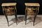 Louis XV Style Bedside Tables in Black Chinese Lacquer, Set of 2 1