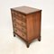 Antique Burr Walnut Bachelors Chest of Drawers, 1900 5