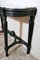 French Napoleon III Console Table un Black Wood and Carrara Arabesque Marble, 1870s 15
