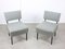 Mid-Century Bauhaus Style Easy Chairs in Grey Fabric, Set of 2 1