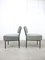 Mid-Century Sessel im Bauhaus Stil mit grauem Stoff, 2er Set 2