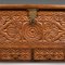 Large Vintage Burmese Teak Carved Chest, 1930 11