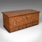 Large Vintage Burmese Teak Carved Chest, 1930 1