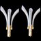 Fuochi d'Artificio Wall Sconces in Opaline and Golden Murano Glass from Barovier & Toso, 1990, Set of 2 3