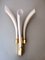 Fuochi d'Artificio Wall Sconces in Opaline and Golden Murano Glass from Barovier & Toso, 1990, Set of 2 7