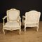 French Lacquered and Gilt Armchairs, 1960s, Set of 2 11