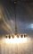 Lampada da soffitto con cornice in ottone e pannelli in vetro di Kaiser Leuchten, Germania, anni '70, Immagine 3