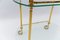 Italian Brass and Glass Serving Bar Cart, 1960s, Image 10