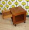 Small Teak Side Table with Drawer on Castors, 1960s 8