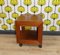 Small Teak Side Table with Drawer on Castors, 1960s 1
