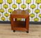 Small Teak Side Table with Drawer on Castors, 1960s, Image 1