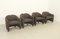 Italian PS142 Armchairs by Eugenio Gerli for Tecno, 1970s, Set of 4 1