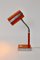 Space Age Desk Lamp in Orange Metal, 1960s 5