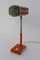 Space Age Desk Lamp in Orange Metal, 1960s, Image 7