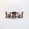 Dining Set by Guillerme & Chambron, 1970s, Set of 5, Image 3