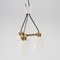Glass and Brass Pendant by Orrefors, 1960, Image 2