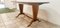 Dining Table in Brass and Wood with Decorated Glass Top, Image 15