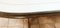 Tavolo da pranzo in ottone e legno con ripiano in vetro decorato, Immagine 12