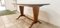 Dining Table in Brass and Wood with Decorated Glass Top 2