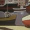 Italienischer Künstler, Meereslandschaft mit Booten, 1960, Öl auf Leinwand, Gerahmt 7