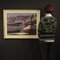 Artista italiano, Paesaggio marino con barche, 1960, Olio su tela, Con cornice, Immagine 3