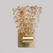 Art Deco Style Brass and Rostrato Murano Glass Sconces from Barovier & Toso, 1990s, Set of 2, Image 6