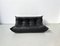 Togo Sofa in Black Leather by Michel Ducaroy for Ligne Roset, France, 1970s, Image 12