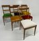 Italian Art Deco Velvet and Walnut Chairs by Paolo Buffa, 1940s, Set of 6 5