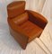 Cognac Leather Club Armchair, 1990s 5