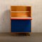 Cb07 Secretary in Birch Red / Blue Plywood by Cees Braakman for Pastoe, the Netherlands, 1950s, Image 3