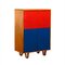 Cb07 Secretary in Birch Red / Blue Plywood by Cees Braakman for Pastoe, the Netherlands, 1950s 1