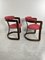 Mid-Century Italian Curved Wooden Chairs attributed to Achille and Piergiacomo Castiglioni, 1960s, Set of 2 3