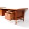 Moderner Mid-Century Teak Executive Schreibtisch 207 von Arne Vodder für Sibast, 1960er 4