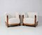 Art Deco Modernist Oak Armchairs in Bouclé by Anton Lucas Leiden, 1920s, Set of 2, Image 8