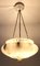 Swedish Grace Period Art Nouveau Carved Alabaster Pendant Lamp, 1920s 2