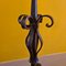 Wrought Iron Candlestick with Curls, 1970s 5