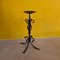 Wrought Iron Candlestick with Curls, 1970s 1